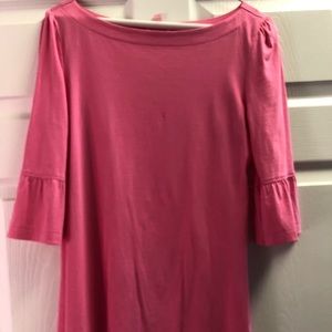 Lilly Pulitzer boatneck ruffle sleeve tee size med